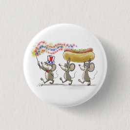 マイク・Mac・萌の7月4日ハッピーボタン 缶バッジ