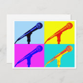 マイク x 4 ポストカード (正面/裏面)