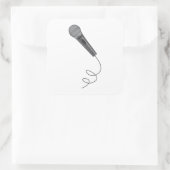 マイクMike ～オーディオ音楽 スクエアシール (バッグ)