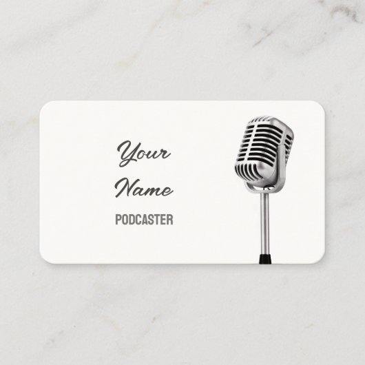 マイクPodcastラジオ 名刺 (正面)