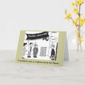 マイクSeddon.著ユーモアのあるな、元の漫画 カード (黄色い花)