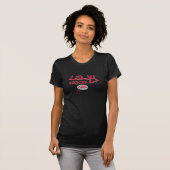マイクTシャツのロッキング女性 Tシャツ (正面フル)