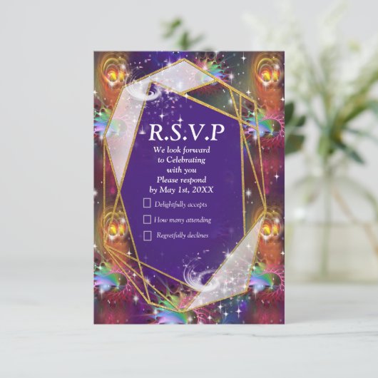 マイグラマラスファンキーディスコデザイン 出欠カード (スタンド正面)