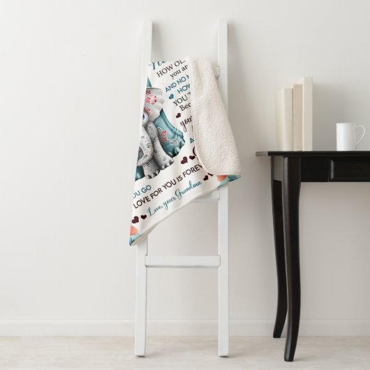 マイグランドドーターエレファント誕生日ギフトアイディア シェルパブランケット (インサイチュ)