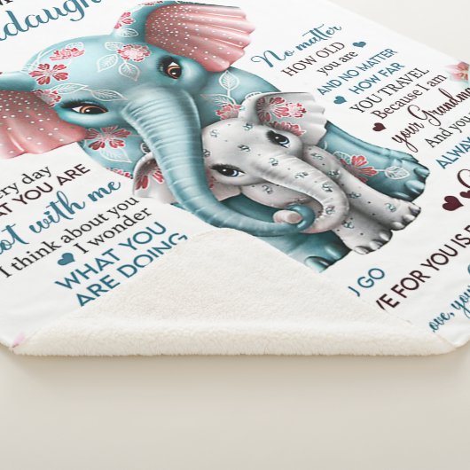 マイグランドドーターエレファント誕生日ギフトアイディア シェルパブランケット (3/4)