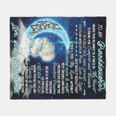 マイグランドドーターエレファント誕生日ギフトアイディア フリースブランケット (正面(横))