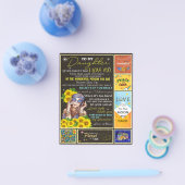 マイグランドドーターヒマワリ誕生日ギフトアイディア チラシ (シングル)