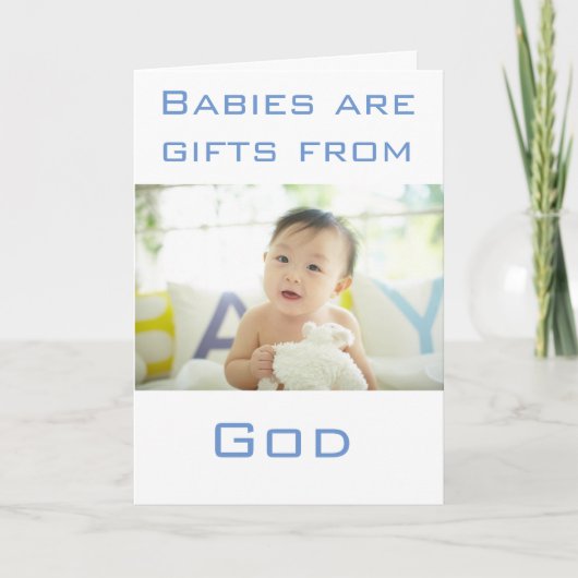 マイグリーティングカードコレクションボーイズシャワー カード (正面)