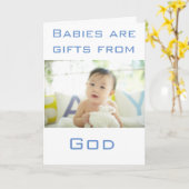 マイグリーティングカードコレクションボーイズシャワー カード (黄色い花)