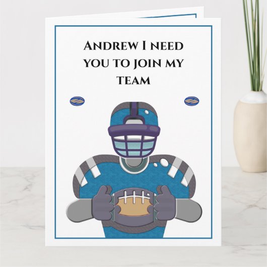 マイグロムスマン招待状結婚提案 カード (正面)