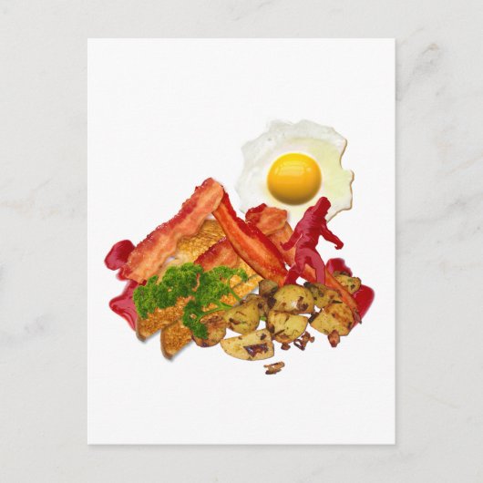 マイケチャップゴンスクアチンフォーベーコンブレックファースト ポストカード (正面)