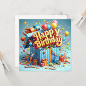 マイケルおもしろいオフィス誕生日カード、誕生日ギフト、 カード (正面/裏面インサイチュ)