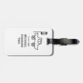 マイケルが二つの誕生日おもちゃ車の信号機を回す ラゲッジタグ (裏面横)