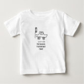 マイケルが2歳の誕生日おもちゃの自動車の信号 ベビーTシャツ (正面)