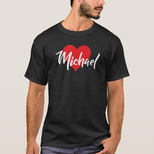 マイケルという名前に恋 Tシャツ (正面)