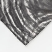 マイケル白黒フリースブランケット フリースブランケット (角)