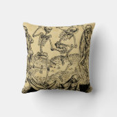 マイケル・ウォルゲムートによる死のダンス1493 クッション (裏面)