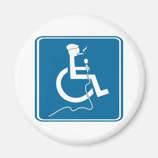 マイケル・オコネルのロゴ冷蔵庫用マグネット マグネット (正面)