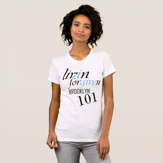 マイケル·クロズ『Liven Forgiven Brooklyn 101』 Tシャツ (正面フル)