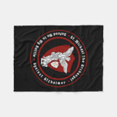 マイケル・ザ・救済天使がアルツハイマー病に フリースブランケット (正面(横))