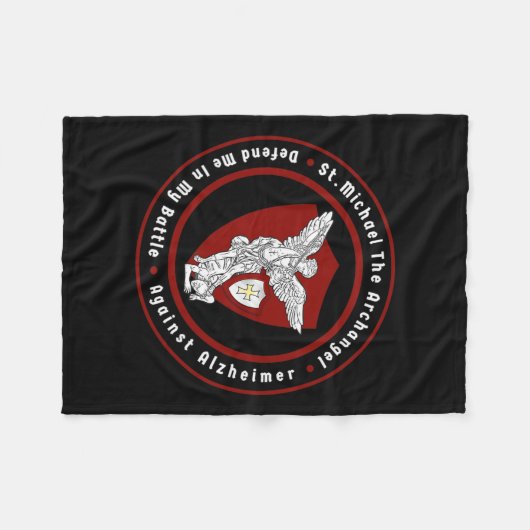 マイケル・ザ・救済天使がアルツハイマー病に フリースブランケット (正面(横))