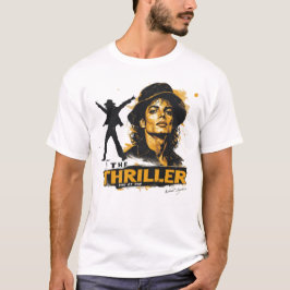 マイケル・ジャクソン スリラー | ポップの王様 ヴィンテージ ポスター Tシャツ