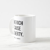 マイケル・パレンティの引用 コーヒーマグカップ (正面左)