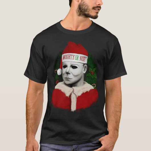 マイケル・マイヤーズ クリスマス Tシャツ (正面)