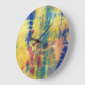 マイケル·モッファのタイ染料組成#5 ラージ壁時計 (傾斜)