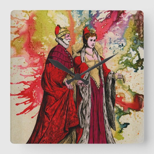 マイケル·モッファのヴェネツィアのドージとドゲレッサ スクエア壁時計 (正面)