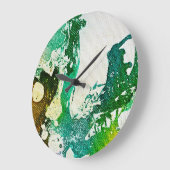 マイケル・モッファ#5の多発色団 ラージ壁時計 (傾斜)