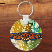 マイケル・モファによるアサバスカントテム キーホルダー (正面)