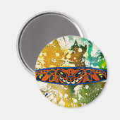 マイケル・モファによるアサバスカントテム マグネット (正面/裏面)