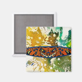 マイケル・モファによるアサバスカントテム マグネット (正面/裏面)