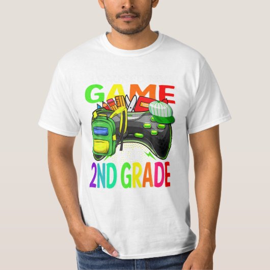 マイゲームで2年生のゲーム Tシャツ (正面)