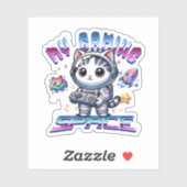 マイゲーム宇宙-かわいい宇宙猫 シール (シート)