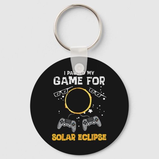 マイゲー太陽のムEclipse 2024ゲーマーメンズボーイズK キーホルダー (正面)