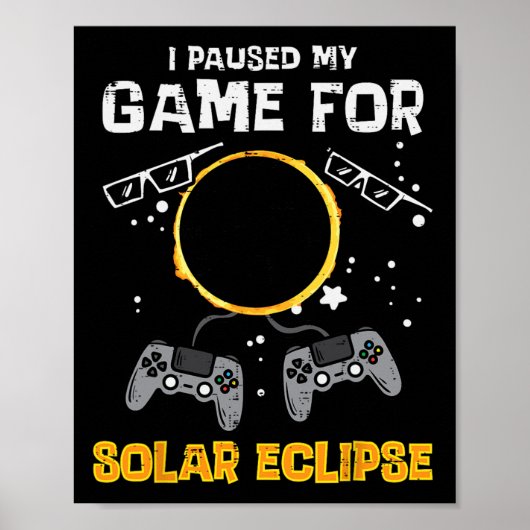 マイゲー太陽のムEclipse 2024ゲーマーメンズボーイズK ポスター (正面)