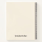 マイコガニエンジェンスジャーナルフローラ水彩女性 ノートブック (裏面)