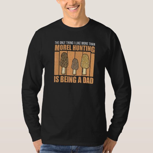 マイコロジストMorel Hunの食用キノコ狩り Tシャツ (正面)