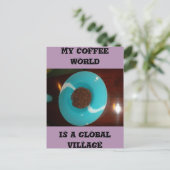 マイコーヒーの世界は世界的な村のカード ポストカード (スタンド正面)