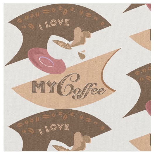 マイコーヒーレトロジャワ ファブリック (クローズアップ)