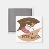 マイコーヒーレトロジャワ マグネット (正面/裏面)