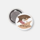 マイコーヒーレトロジャワ マグネット (正面/裏面)