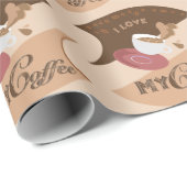 マイコーヒーレトロジャワ ラッピングペーパー (ロールコーナー)