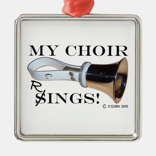 マイコーラスリングや輪 メタルオーナメント (正面)