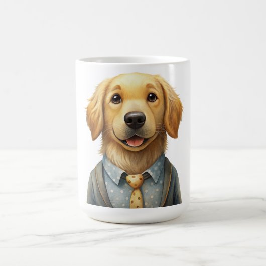 マイゴールデンレトリバーボーイフレンド コーヒーマグカップ (中央)