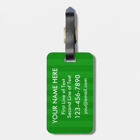 マイゴールラクロスゴアリー引用文ラゲッジタグ ラゲッジタグ (裏面縦)