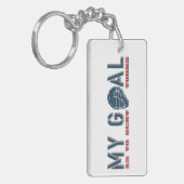 マイゴール、ラクロスゴアリーキーリング キーホルダー (正面左)