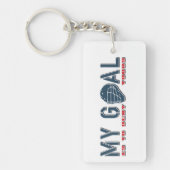 マイゴール、ラクロスゴアリーキーリング キーホルダー (正面)